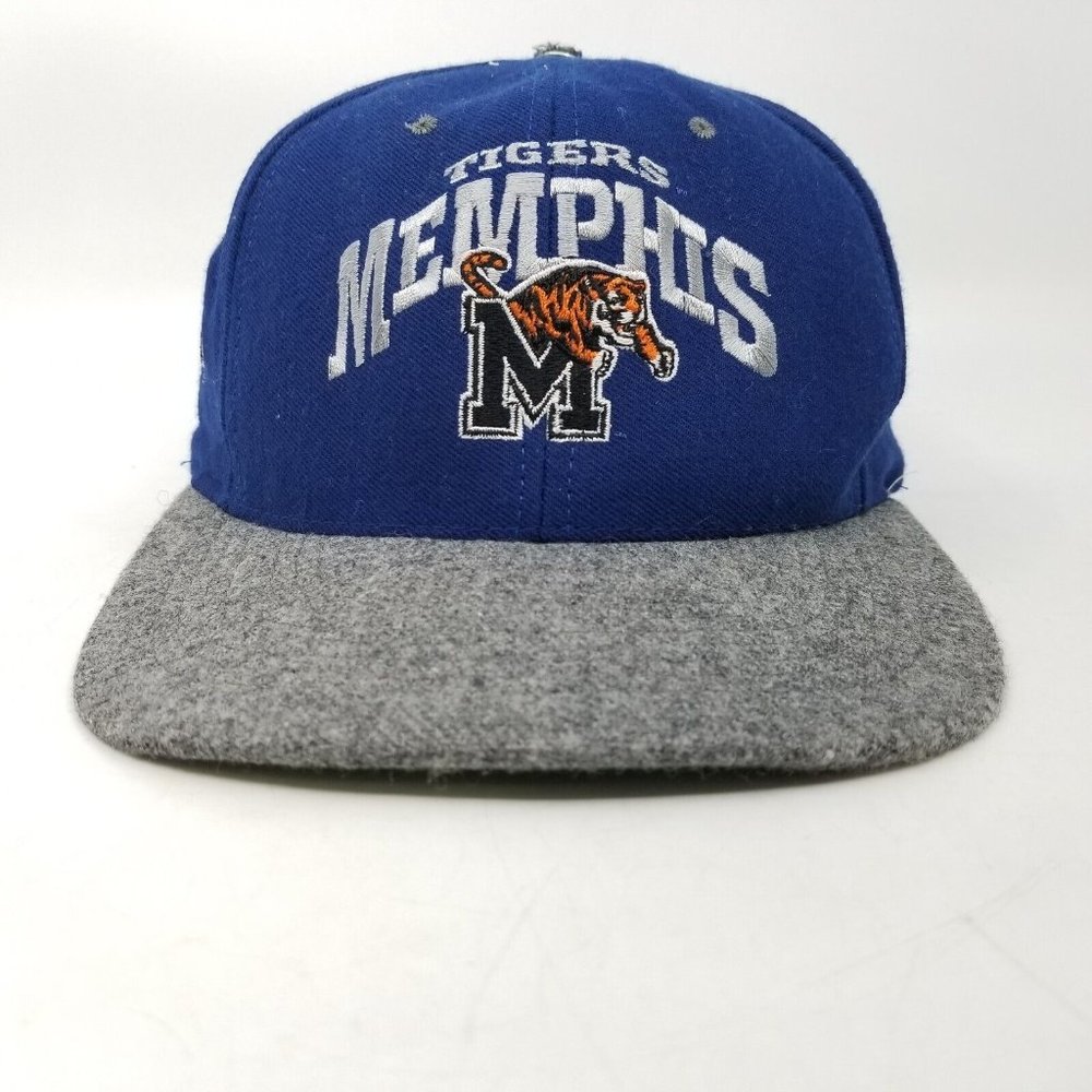 Memphis Tigers University College Snapback Trucker Hat Cap Nutmeg Mills VTG USA
